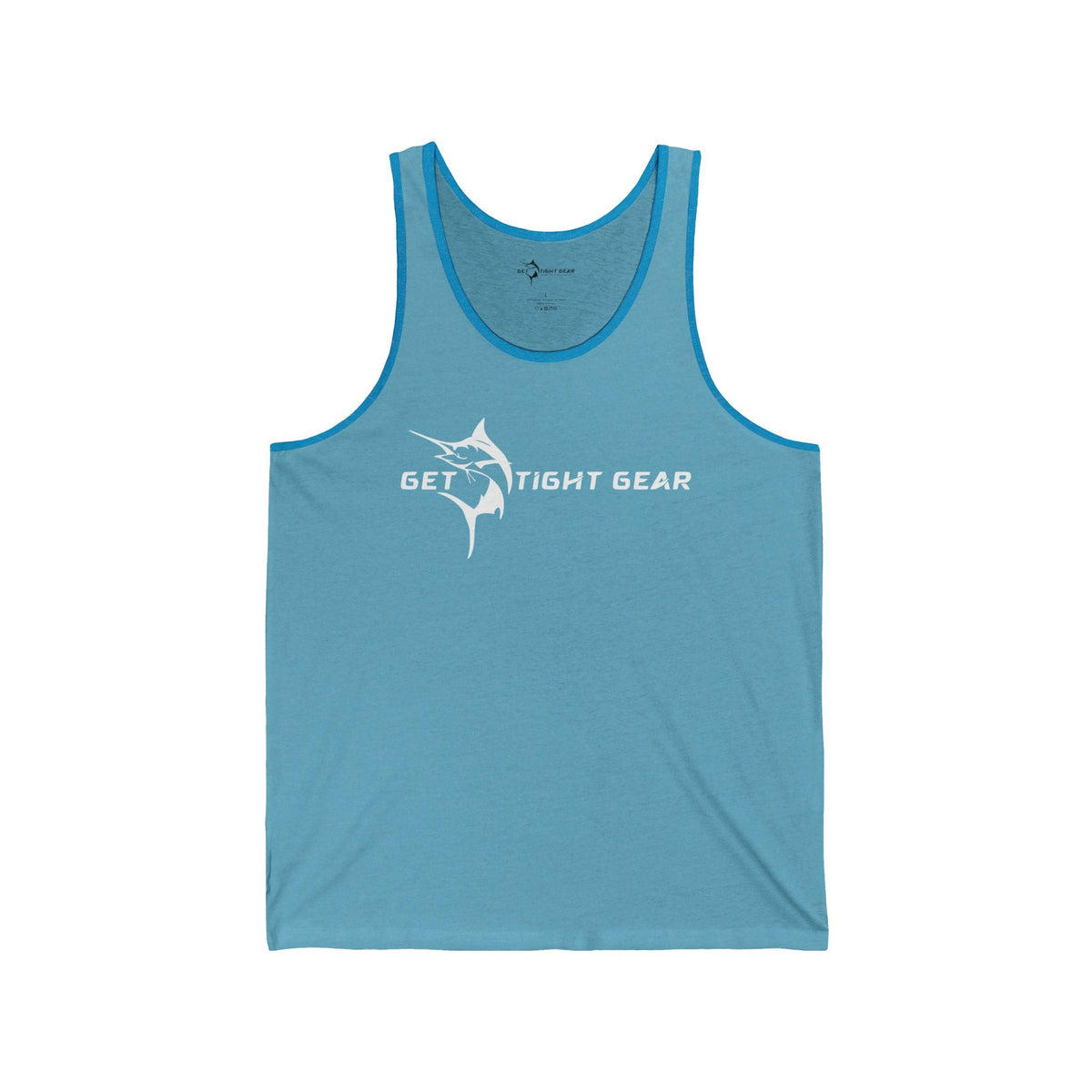 Get Tight Gear Stylish Unisex Jersey Tank with Unique Fish Design, Perfect for Summer, Beach Days, Fitness, Casual Wear, Gifts, Outdoor Activities - Get Tight Gear