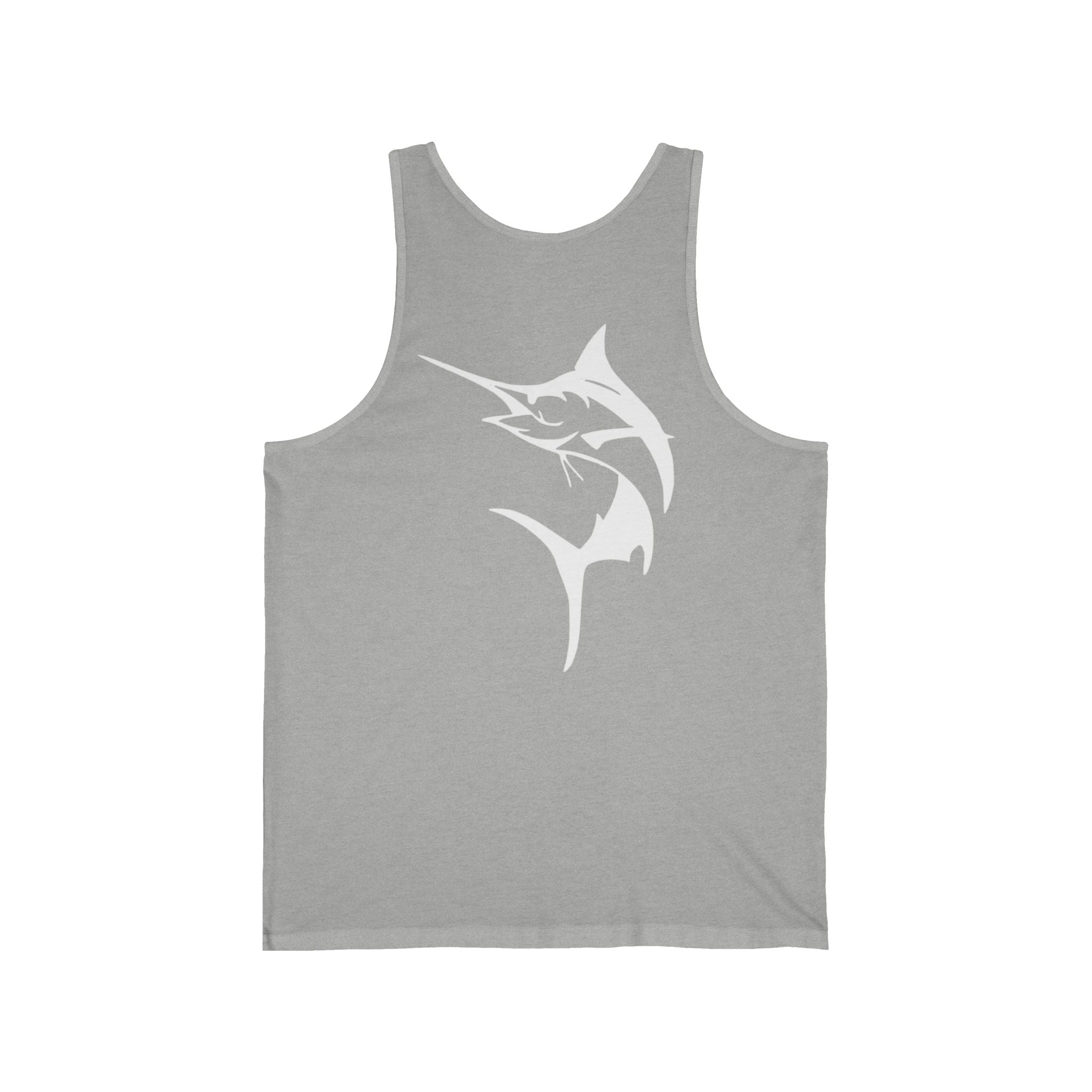 Get Tight Gear Stylish Unisex Jersey Tank with Unique Fish Design, Perfect for Summer, Beach Days, Fitness, Casual Wear, Gifts, Outdoor Activities - Get Tight Gear