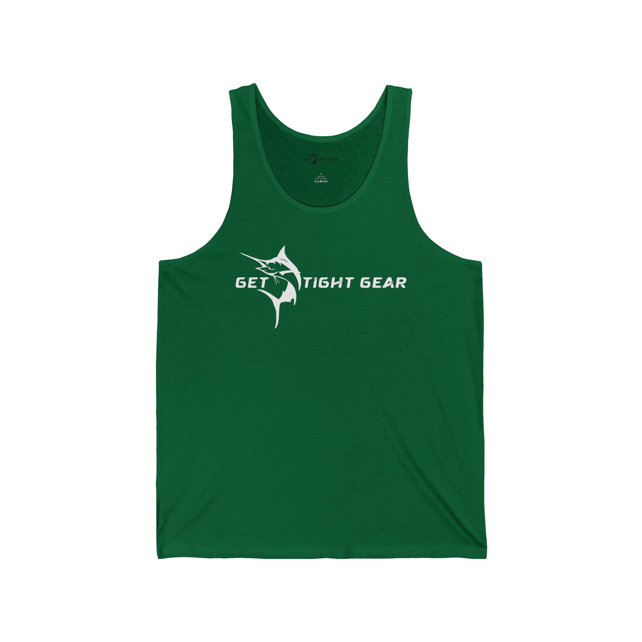 Get Tight Gear Stylish Unisex Jersey Tank with Unique Fish Design, Perfect for Summer, Beach Days, Fitness, Casual Wear, Gifts, Outdoor Activities - Get Tight Gear