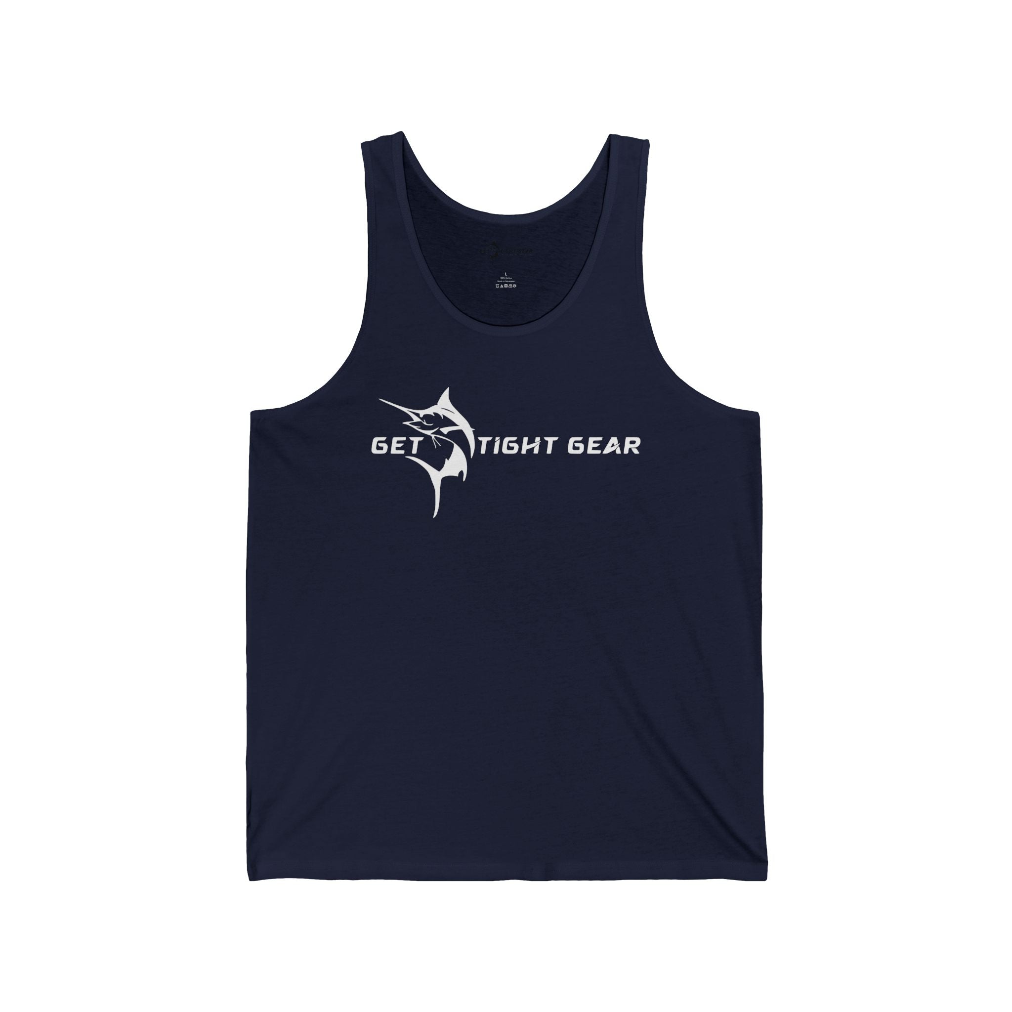 Get Tight Gear Stylish Unisex Jersey Tank with Unique Fish Design, Perfect for Summer, Beach Days, Fitness, Casual Wear, Gifts, Outdoor Activities - Get Tight Gear