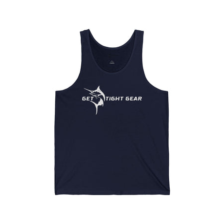 Get Tight Gear Stylish Unisex Jersey Tank with Unique Fish Design, Perfect for Summer, Beach Days, Fitness, Casual Wear, Gifts, Outdoor Activities - Get Tight Gear