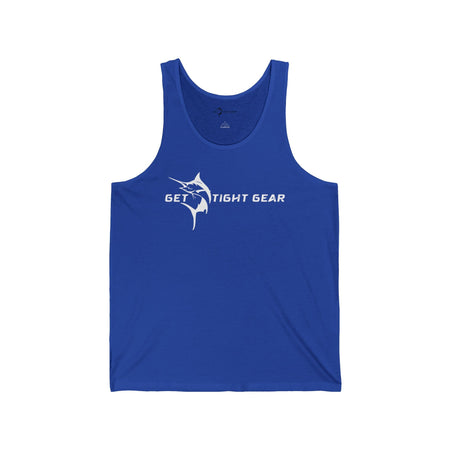 Get Tight Gear Stylish Unisex Jersey Tank with Unique Fish Design, Perfect for Summer, Beach Days, Fitness, Casual Wear, Gifts, Outdoor Activities - Get Tight Gear