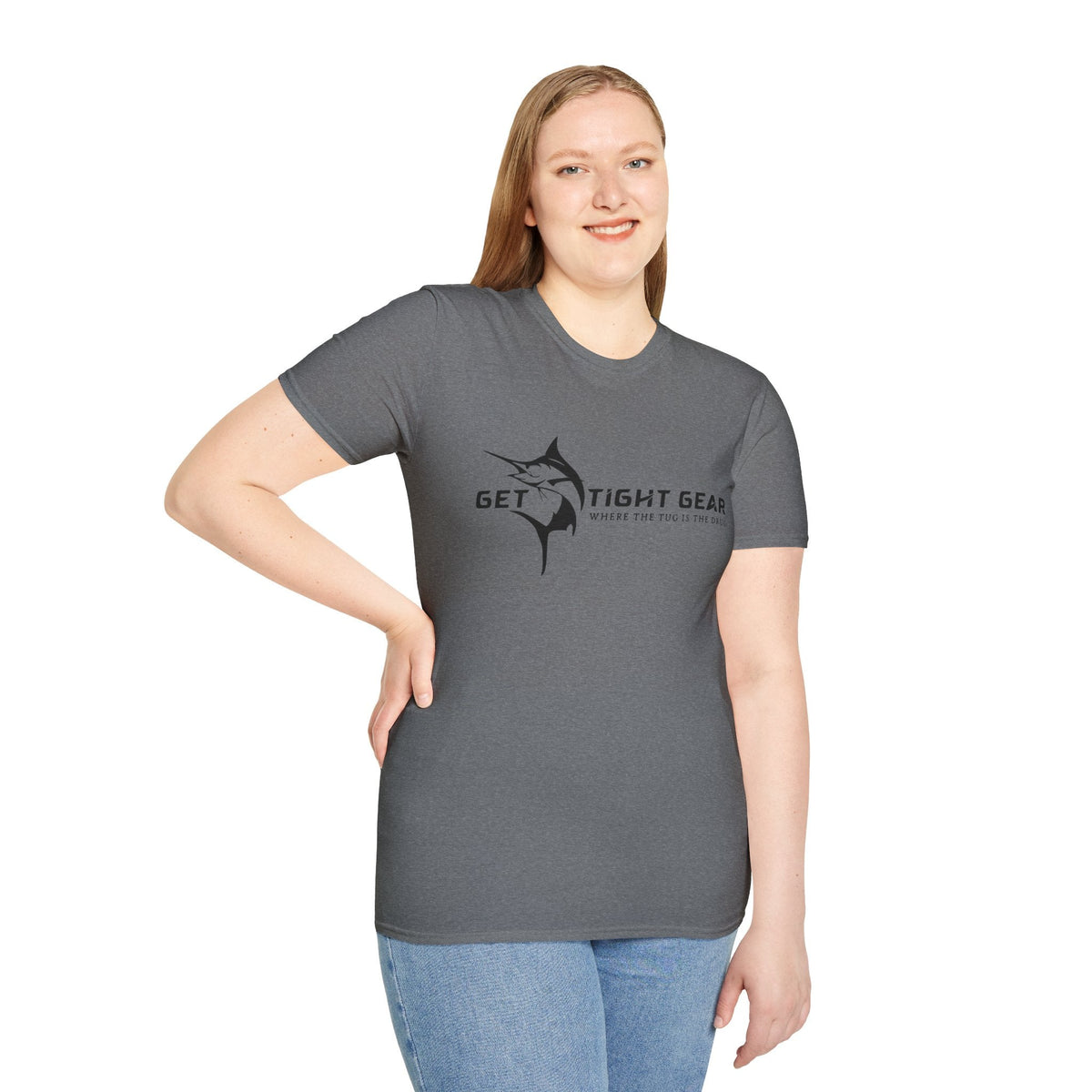 Get Tight Gear Unisex Softstyle T-Shirt – Perfect for Fishing Enthusiasts! - Get Tight Gear