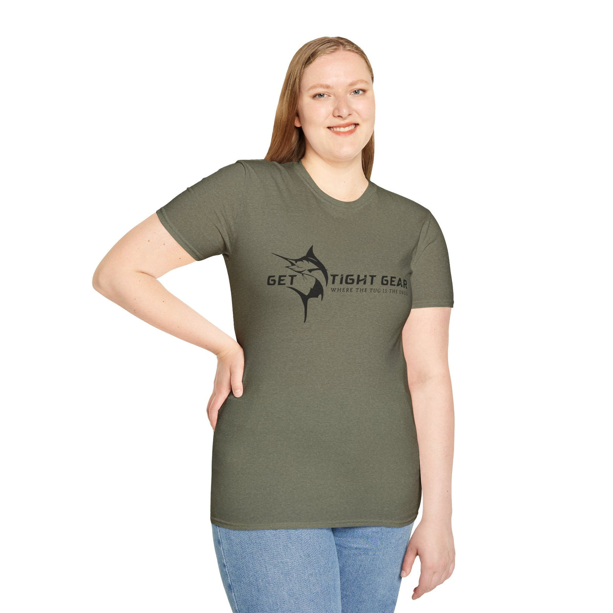 Get Tight Gear Unisex Softstyle T-Shirt – Perfect for Fishing Enthusiasts! - Get Tight Gear