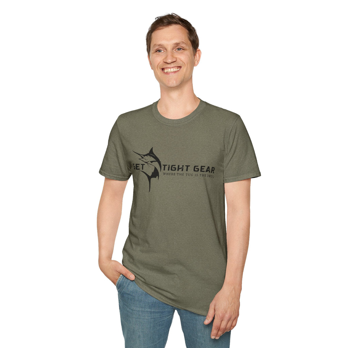 Get Tight Gear Unisex Softstyle T-Shirt – Perfect for Fishing Enthusiasts! - Get Tight Gear
