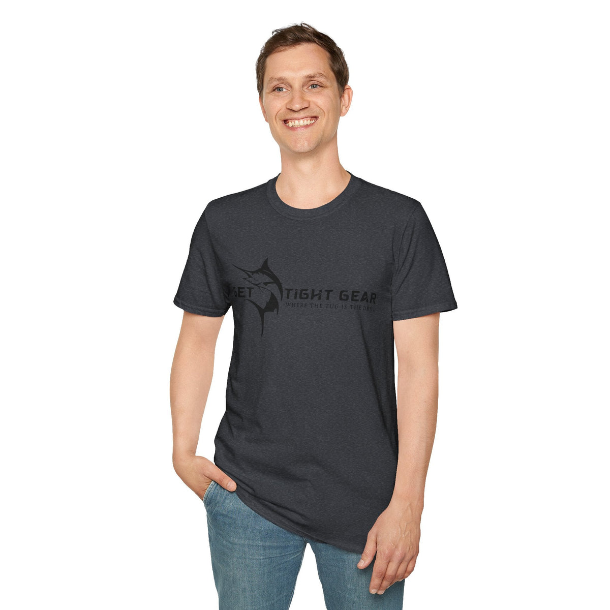 Get Tight Gear Unisex Softstyle T-Shirt – Perfect for Fishing Enthusiasts! - Get Tight Gear