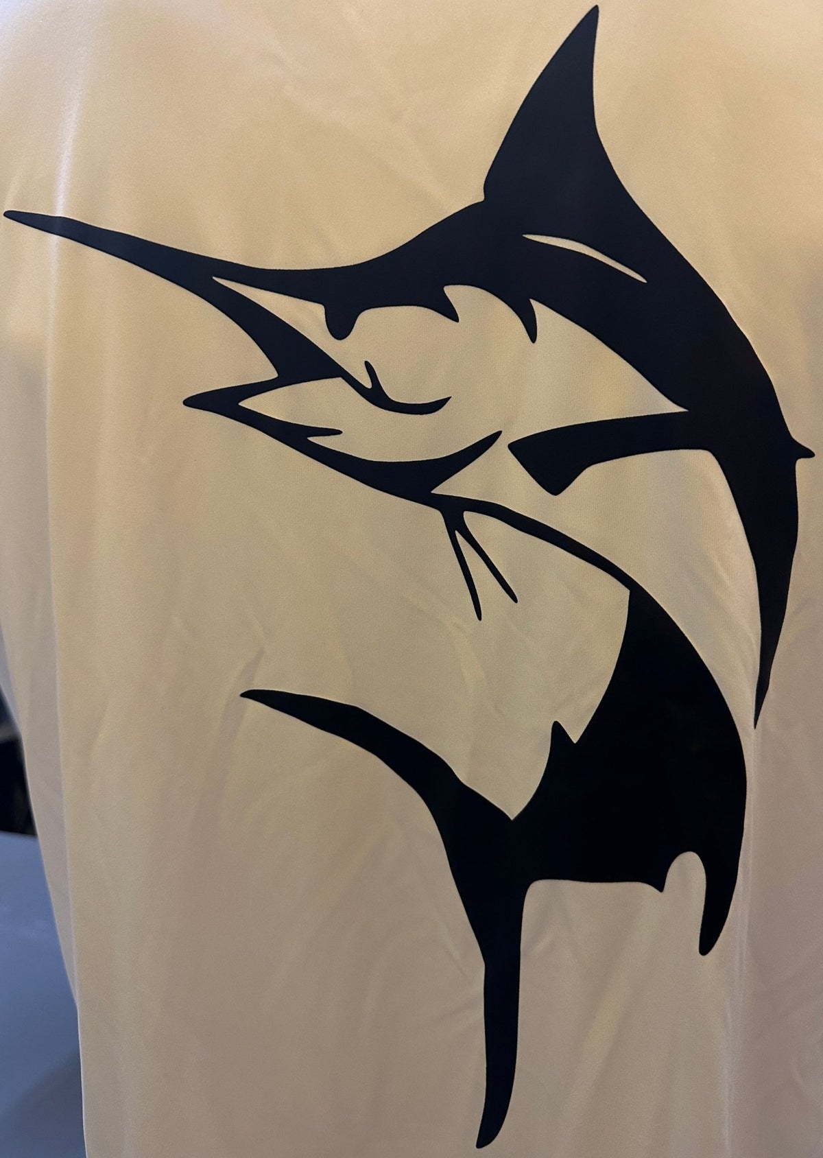 Get Tight Gear™ White Performance Long Sleeve Shirt – Marlin Graphic - Get Tight Gear