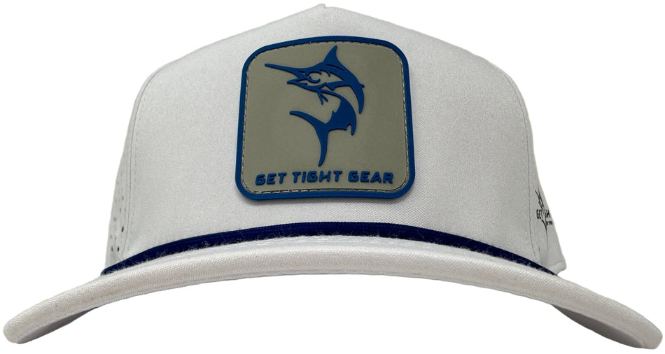 Get Tight Gear White Rope Hat – Blue Marlin Patch - Get Tight Gear