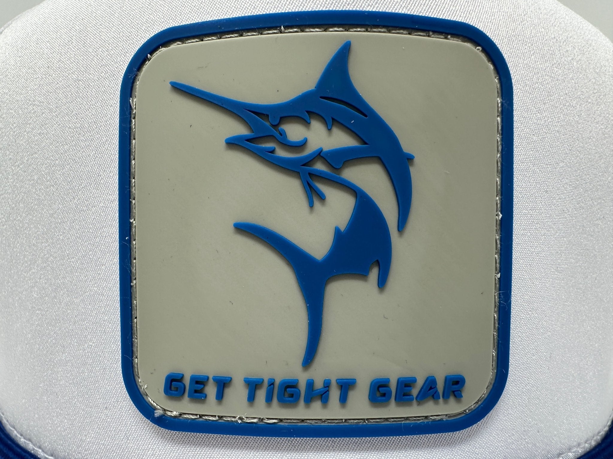 Get Tight Gear White Rope Hat – Blue Marlin Patch - Get Tight Gear