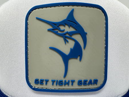 Get Tight Gear White Rope Hat – Blue Marlin Patch - Get Tight Gear