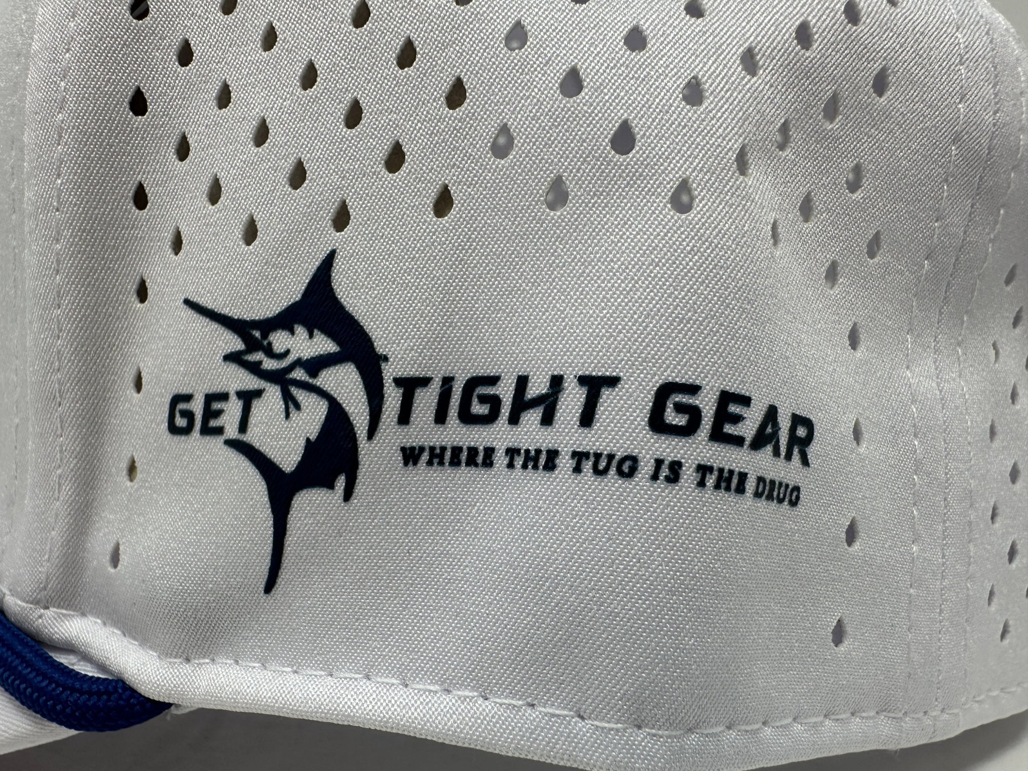 Get Tight Gear White Rope Hat – Blue Marlin Patch - Get Tight Gear