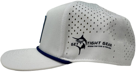 Get Tight Gear White Rope Hat – Blue Marlin Patch - Get Tight Gear