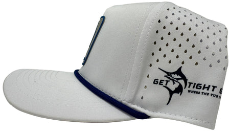 Get Tight Gear White Rope Hat – Blue Marlin Patch - Get Tight Gear