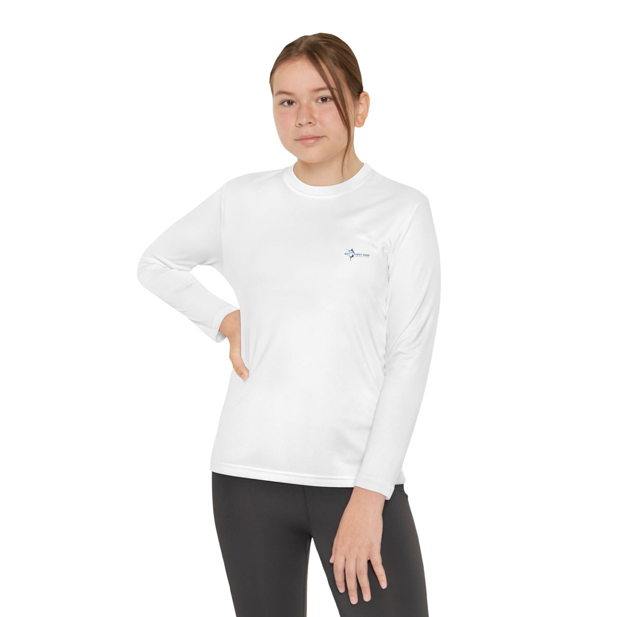 Get Tight Gear Youth Long Sleeve Competitor Tee with Lobster Graphic, Casual Wear, Beach Day, Gift for Kids, Summer Outfit, Fun T-Shirt - Get Tight Gear