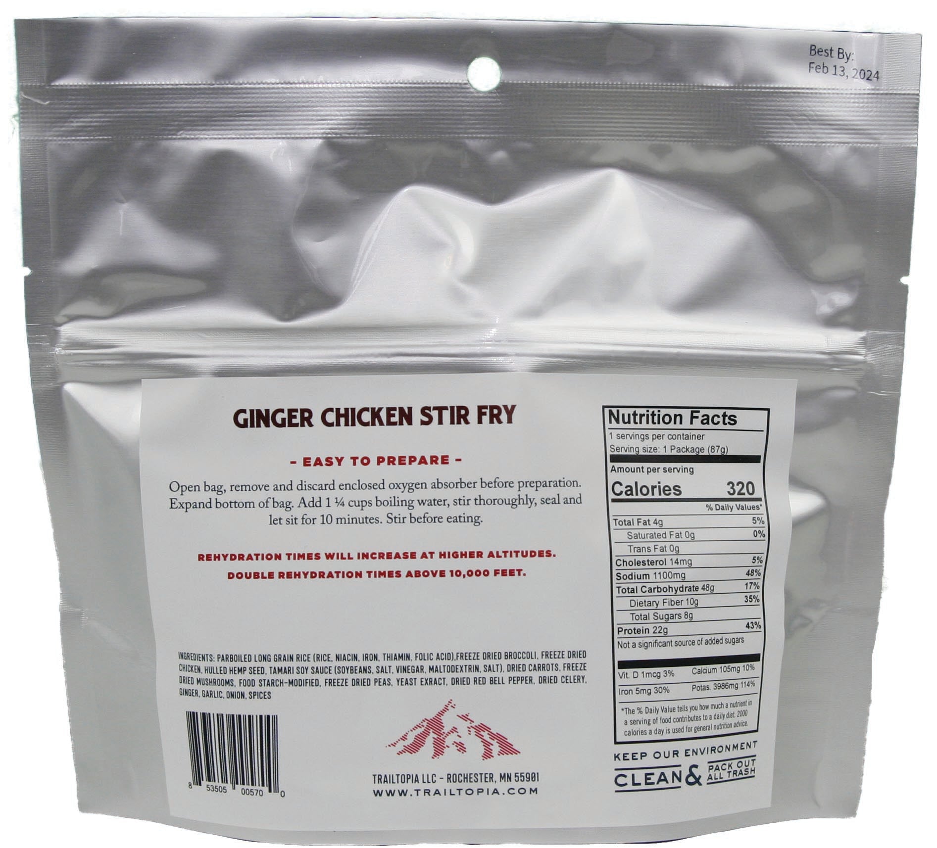 Ginger Chicken Gf Single Srv - Get Tight Gear