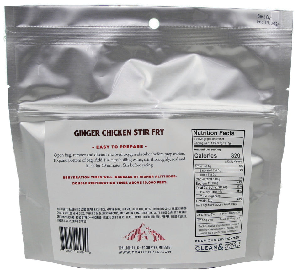 Ginger Chicken Gf Single Srv - Get Tight Gear