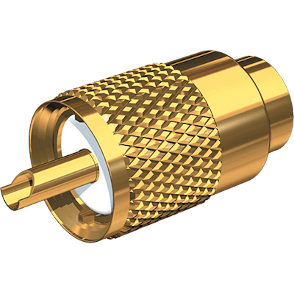 GOLD PLATED PL - 259 CONNECT W/UG176 - Get Tight Gear
