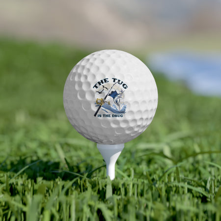 Golf Balls Set - 6pcs with 'The Tug is the Drug™' Design - Get Tight Gear