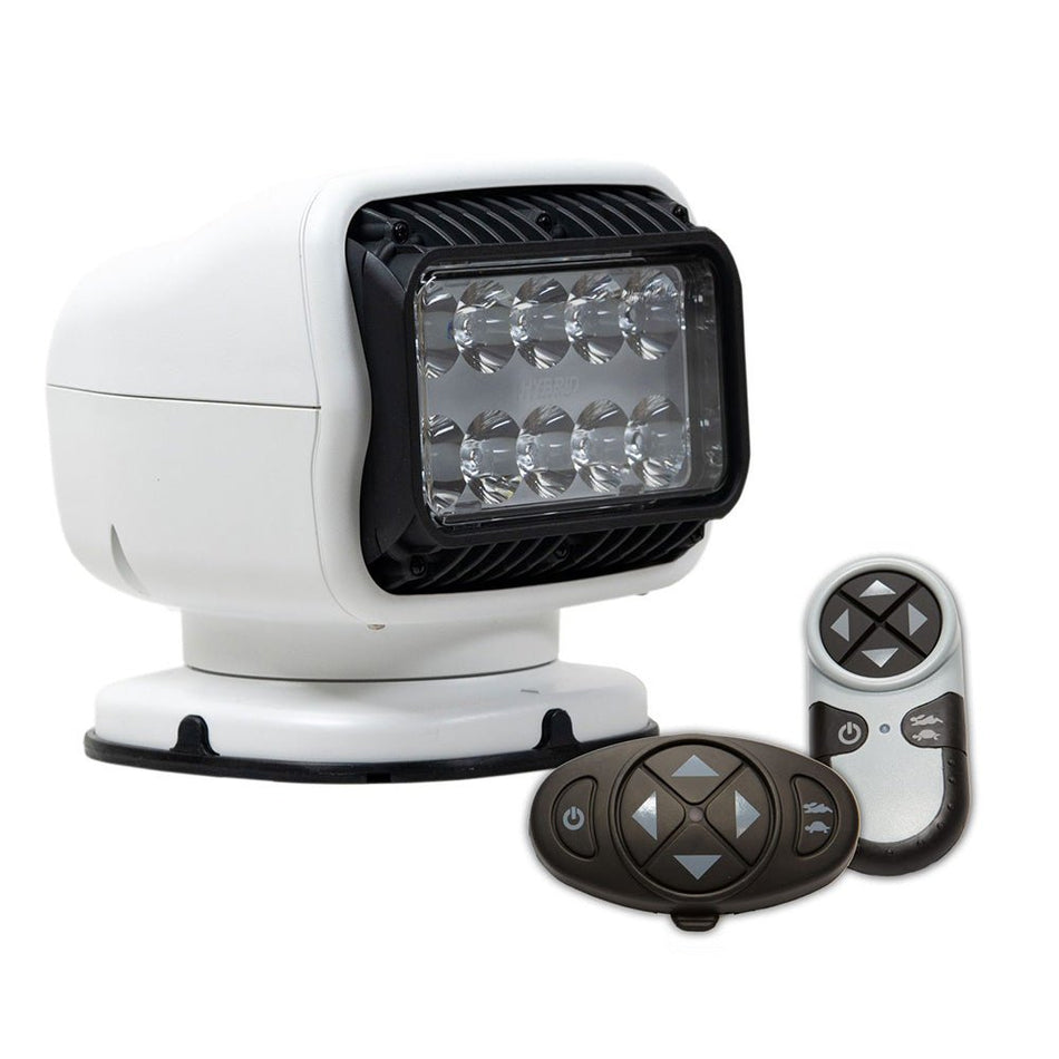 Golight GT Series LED Hybrid Light Permanent Mount w/Handheld & Wireless Dash Mount Remotes - 12V - White - Get Tight Gear
