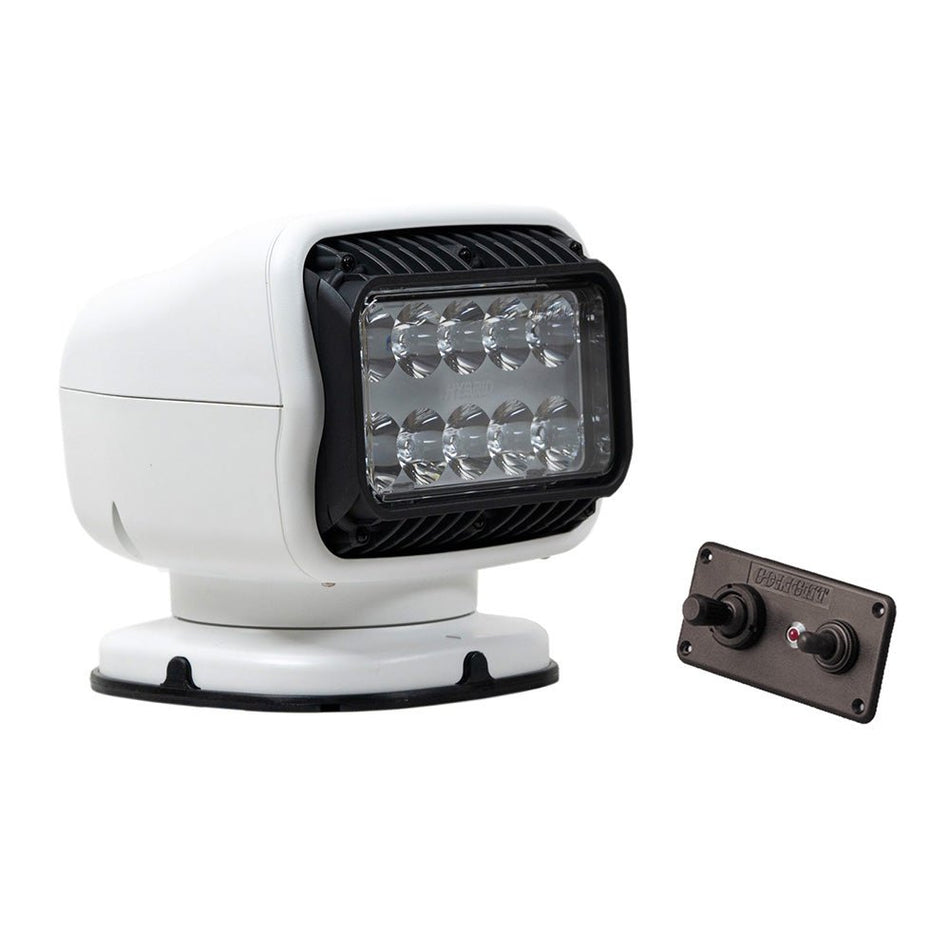 Golight GT Series LED Hybrid Light Permanent Mount w/Hardwired Dash Mount Remote - 12V - White - Get Tight Gear