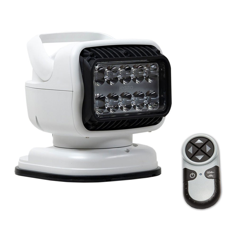 Golight GT Series LED Hybrid Portable Light w/Permanent Shoe Mount Handheld Wireless Remote - 12V - White - Get Tight Gear