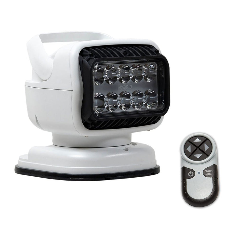 Golight GT Series LED Hybrid Portable Light w/Permanent Shoe Mount Handheld Wireless Remote - 12V - White - Get Tight Gear