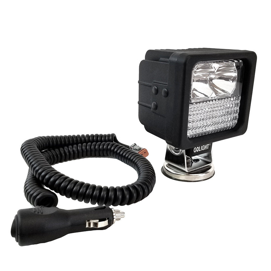 Golight GXL LED Hybrid Portable Work Light Series Magnetic Mount w/No Remote - 12V - Black - Get Tight Gear