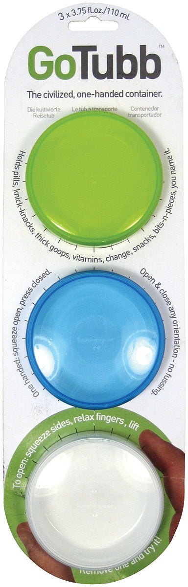 Gotubb Md 3 Pk Clear,Blue,Green - Get Tight Gear