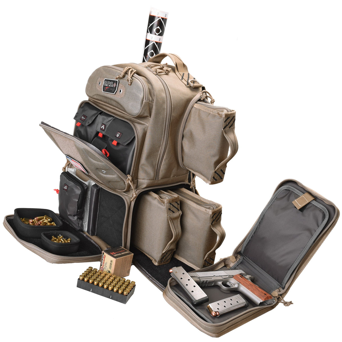 GPS TAC RANGE BACKPACK TALL TAN - Get Tight Gear