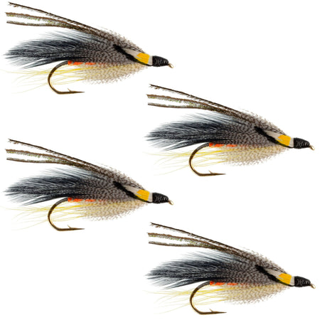 Gray Ghost Classic Streamer Flies - Set of 4 - Hook Size 4 - Get Tight Gear