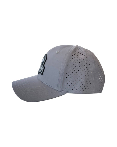 Grey PVC Performance Snapback Hat - Get Tight Gear