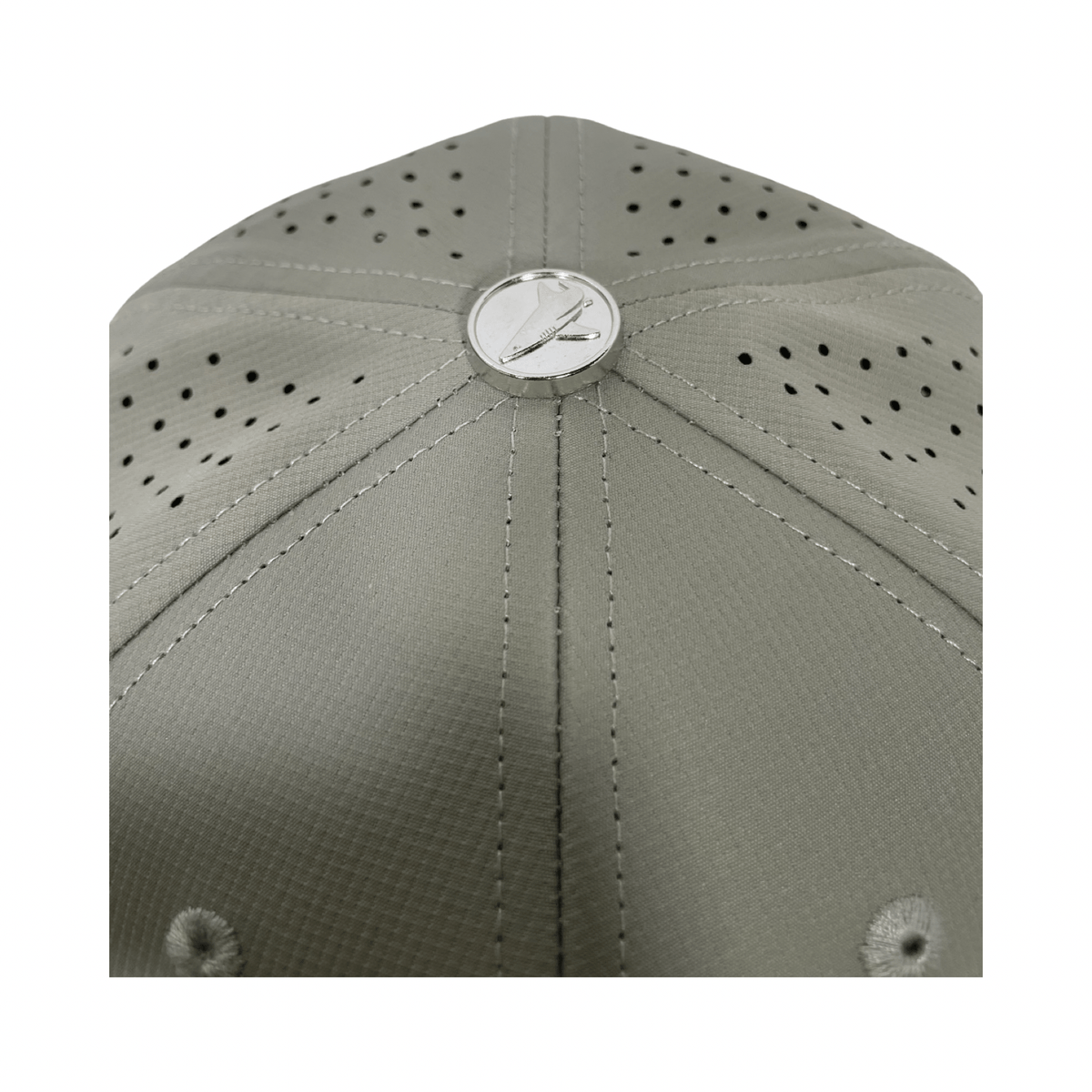 Grey Turquoise PVC Performance Snapback Hat - Get Tight Gear