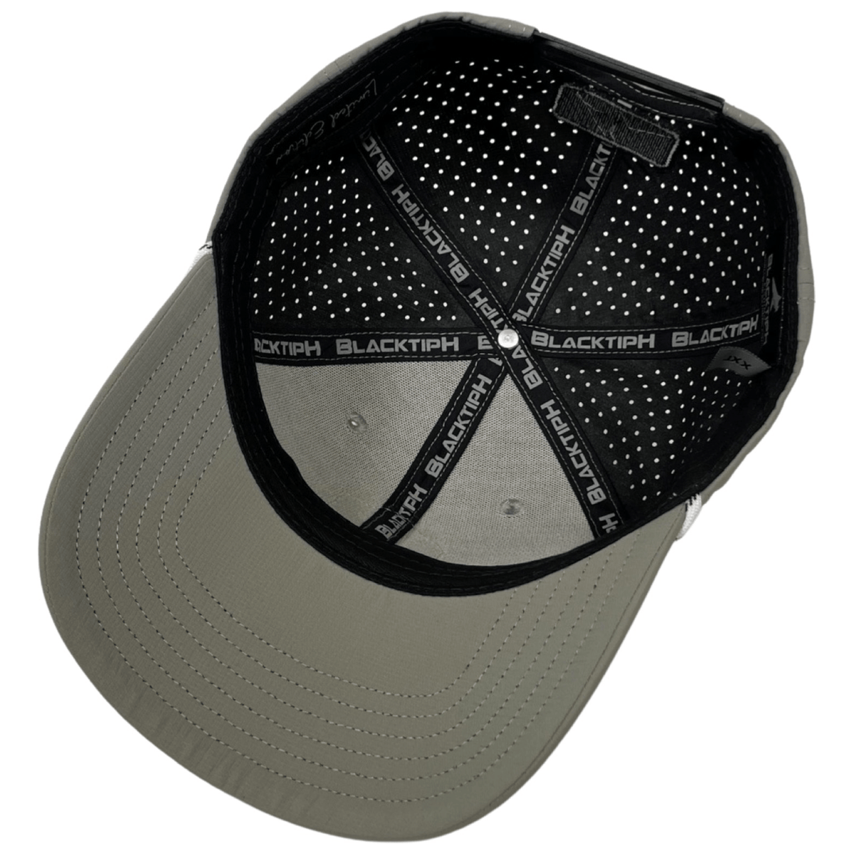 Grey Turquoise PVC Performance Snapback Hat - Get Tight Gear