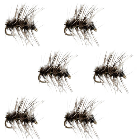 Griffiths Gnat Midge Trout Dry Fly Fishing Flies - 6 Flies Size 20 - Get Tight Gear