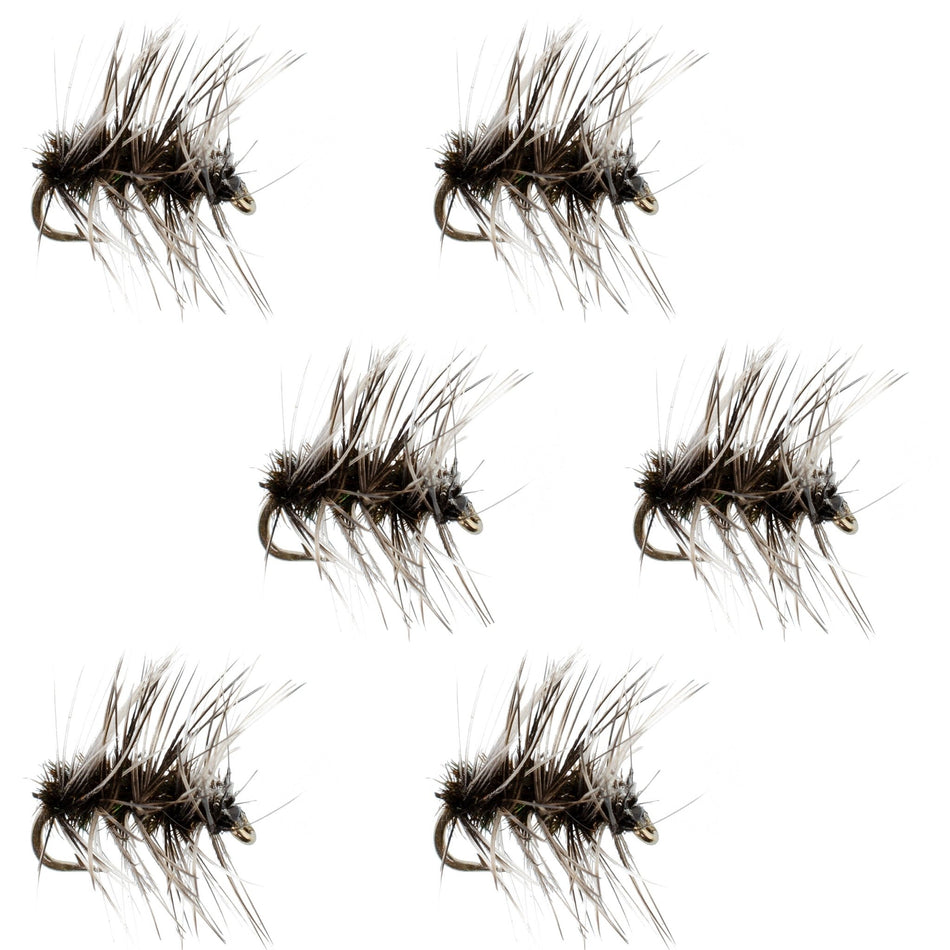 Griffiths Gnat Midge Trout Dry Fly Fishing Flies - 6 Flies Size 20 - Get Tight Gear
