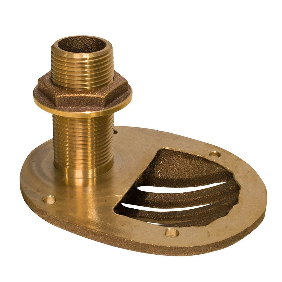 GROCO 1 - 1/2" Bronze Combo Scoop Thru - Hull w/Nut - Get Tight Gear