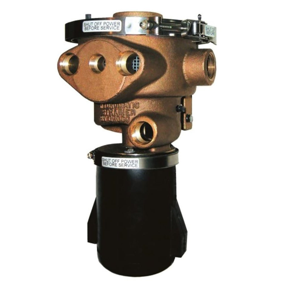 GROCO 1 - 1/2" Inlet Hydromatic Self - Cleaning Strainer - 12V - Get Tight Gear