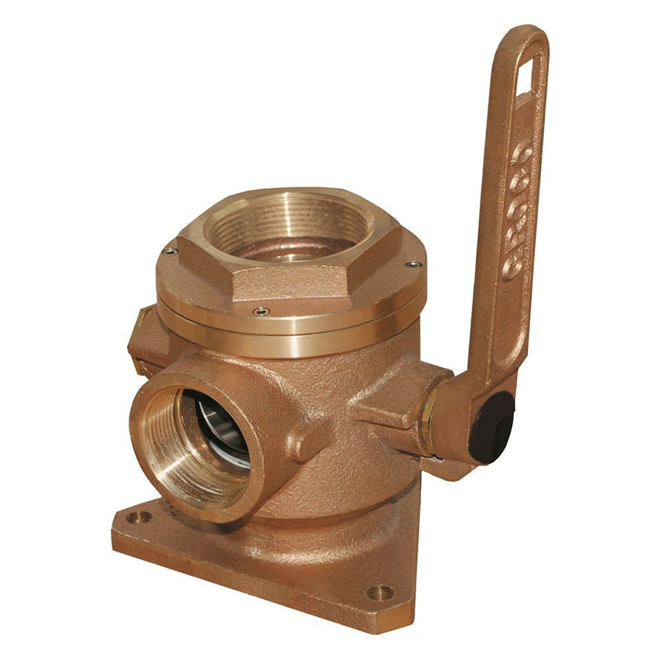 GROCO 1 - 1/2" Safety Seacock w/1 - 1/4" Side Port - Get Tight Gear