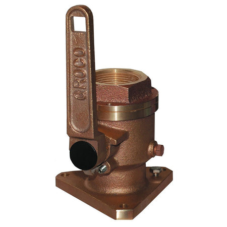 GROCO 1 - 1/4" Bronze Flanged Full Flow Seacock - Get Tight Gear