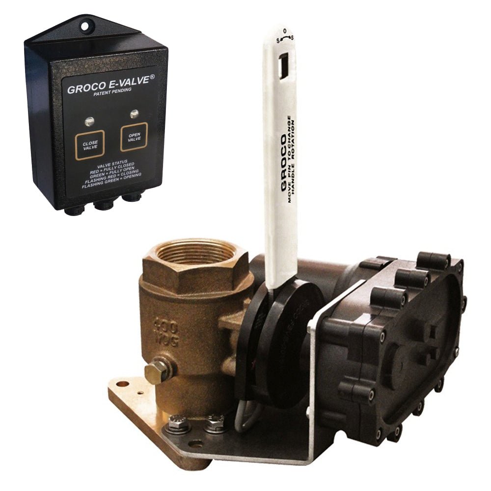 GROCO 1" Bronze Electric Flanged Seacock - 24V - Get Tight Gear