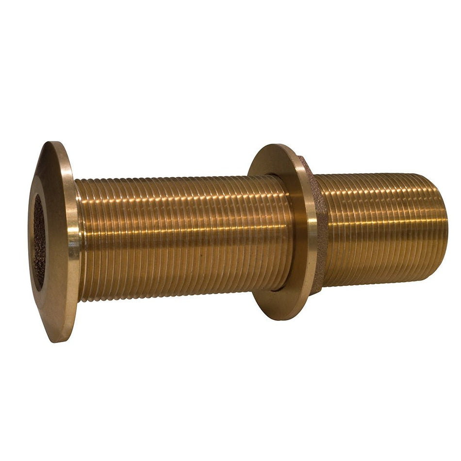 GROCO 1" Bronze Extra Long Thru - Hull Fitting w/Nut - Get Tight Gear