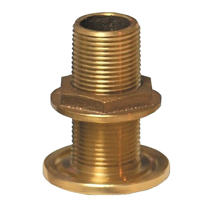 GROCO 1" NPS NPT Combo Bronze Thru - Hull Fitting w/Nut - Get Tight Gear