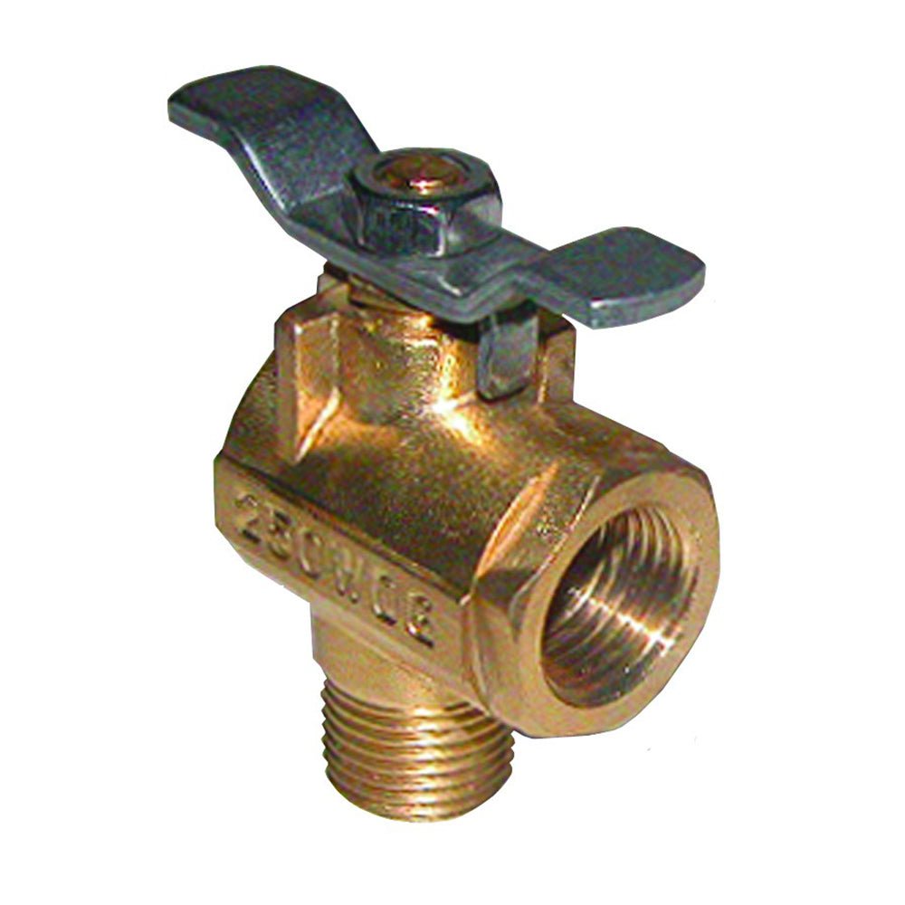 GROCO 1/2" NPT 90 Bronze Fuel Valve - Get Tight Gear