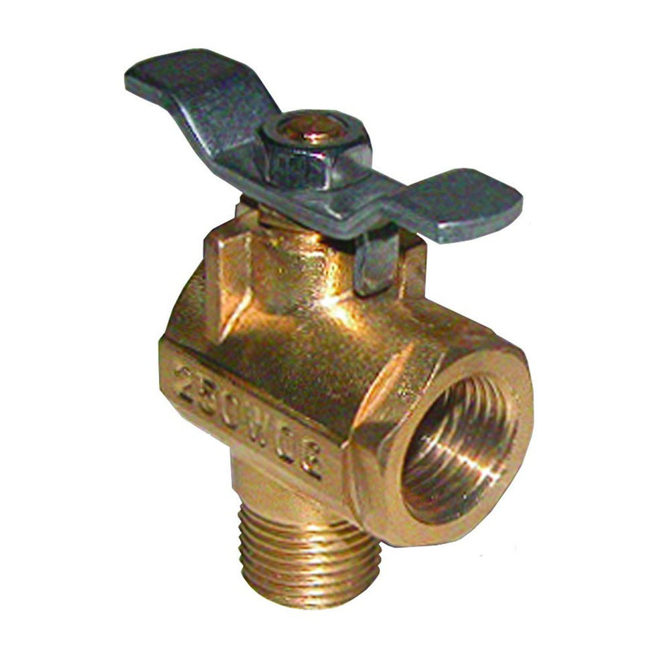 GROCO 1/2" NPT 90 Bronze Fuel Valve - Get Tight Gear