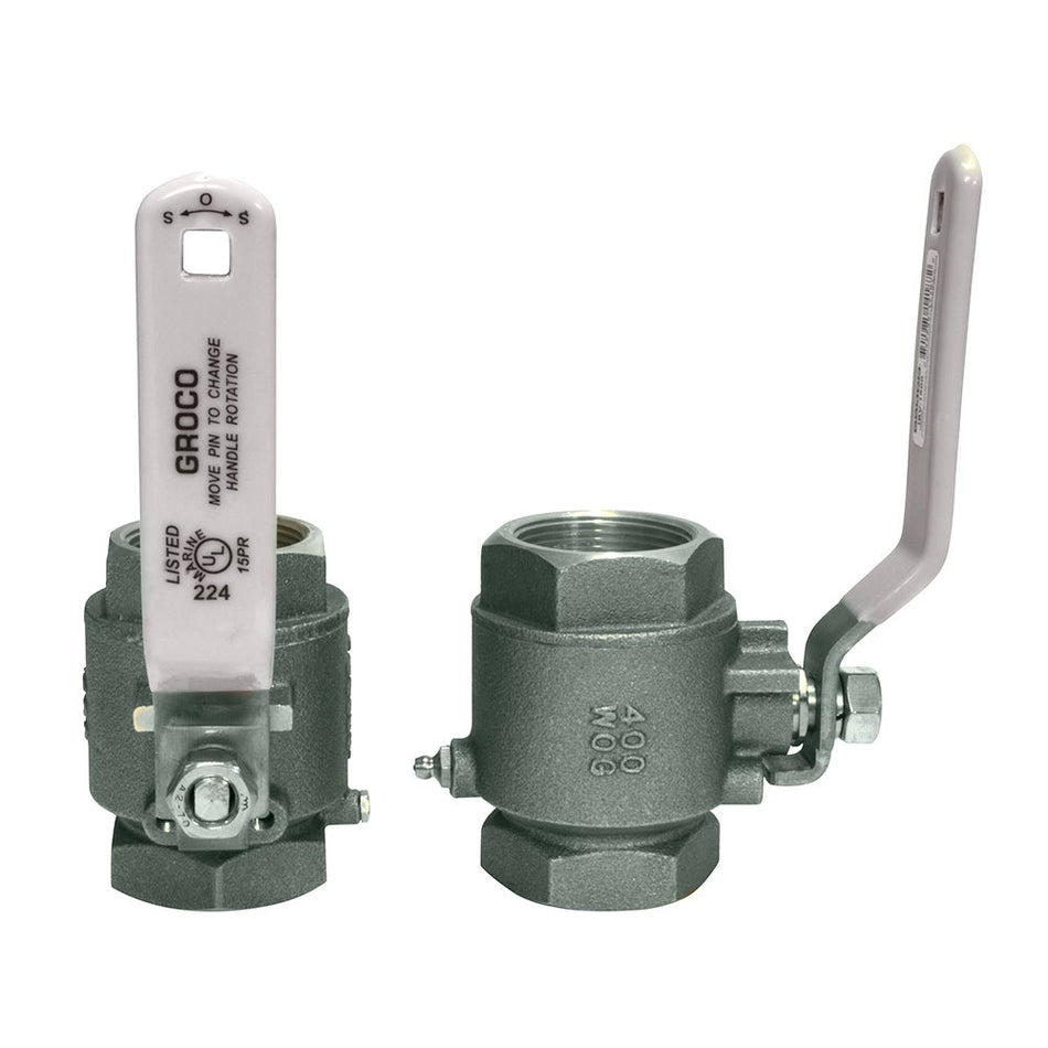GROCO 2" NPT Stainless Steel In - Line Ball Valve - Get Tight Gear