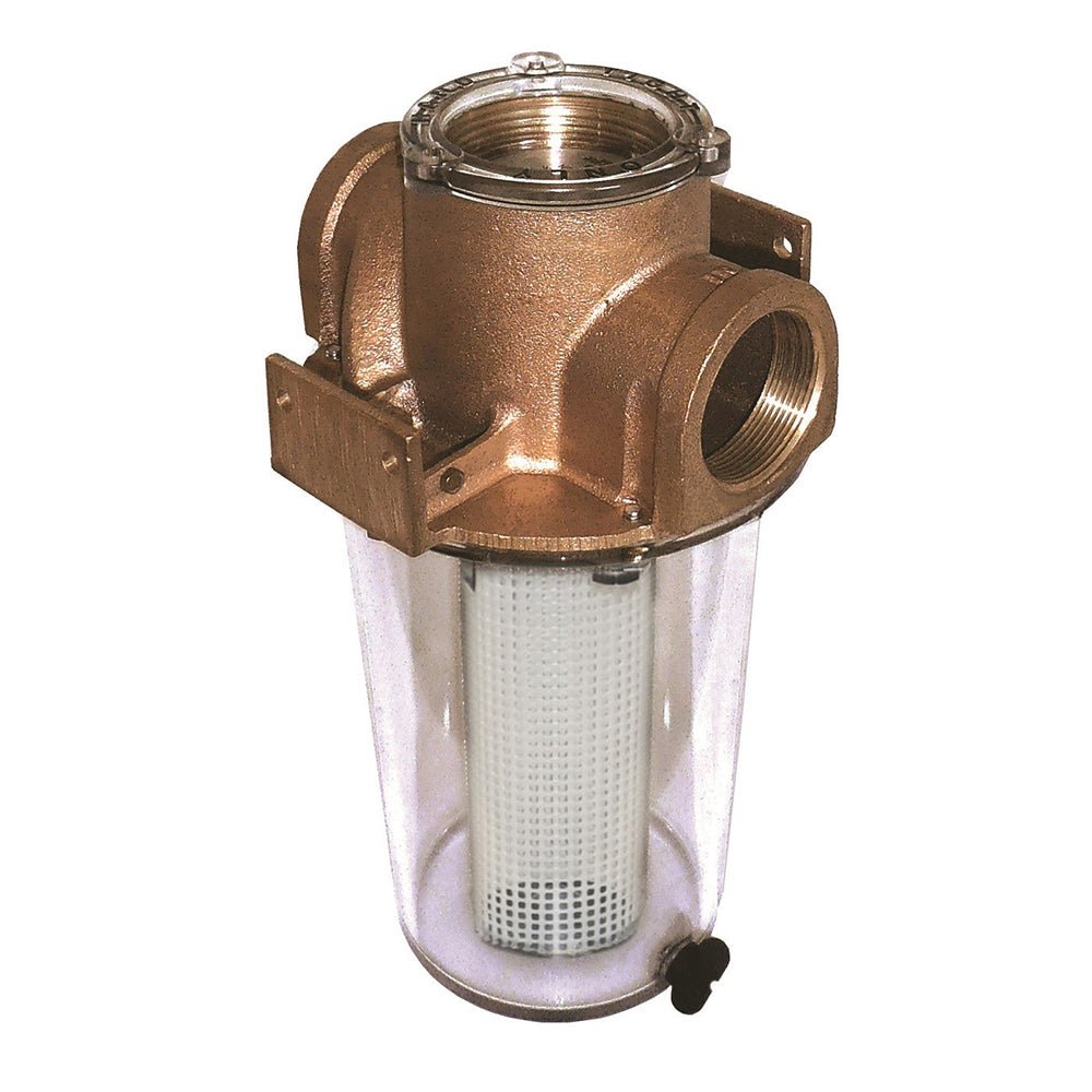 GROCO ARG - 1250 Series 1 - 1/4" Raw Water Strainer w/Non - Metallic Plastic Basket - Get Tight Gear