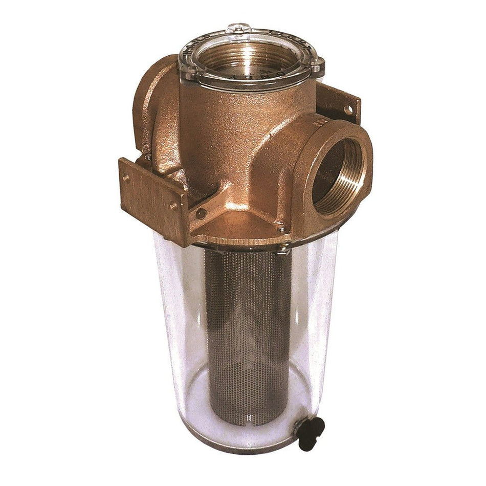 GROCO ARG - 1250 Series 1 - 1/4" Raw Water Strainer w/Stainless Steel Basket - Get Tight Gear