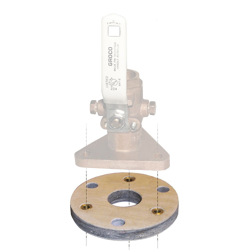 GROCO Backing Block f/2" & 2 - 1/2" Seacocks - Get Tight Gear