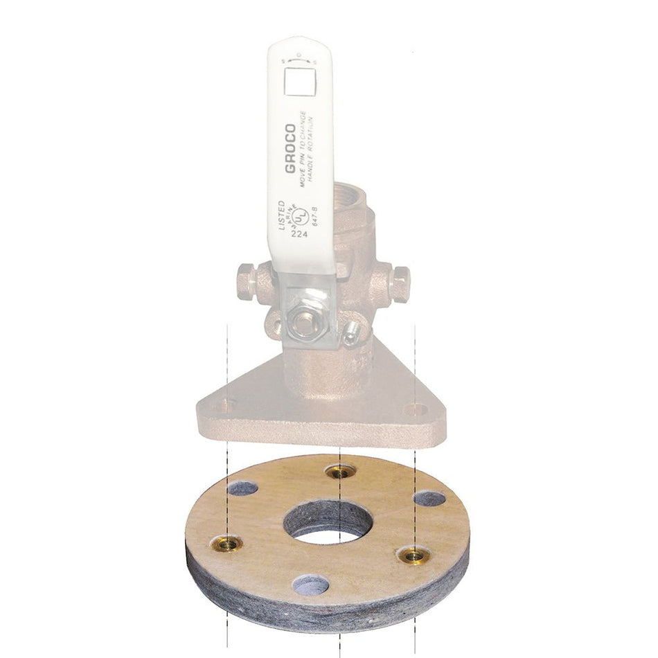 GROCO Backing Block f/2" & 2 - 1/2" Seacocks - Get Tight Gear