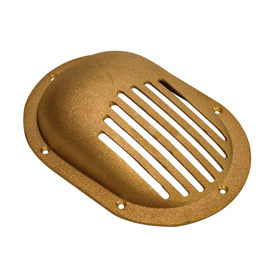GROCO Bronze Clam Shell Style Hull Strainer w/Mount Ring f/Up To 1" Thru Hull - Get Tight Gear